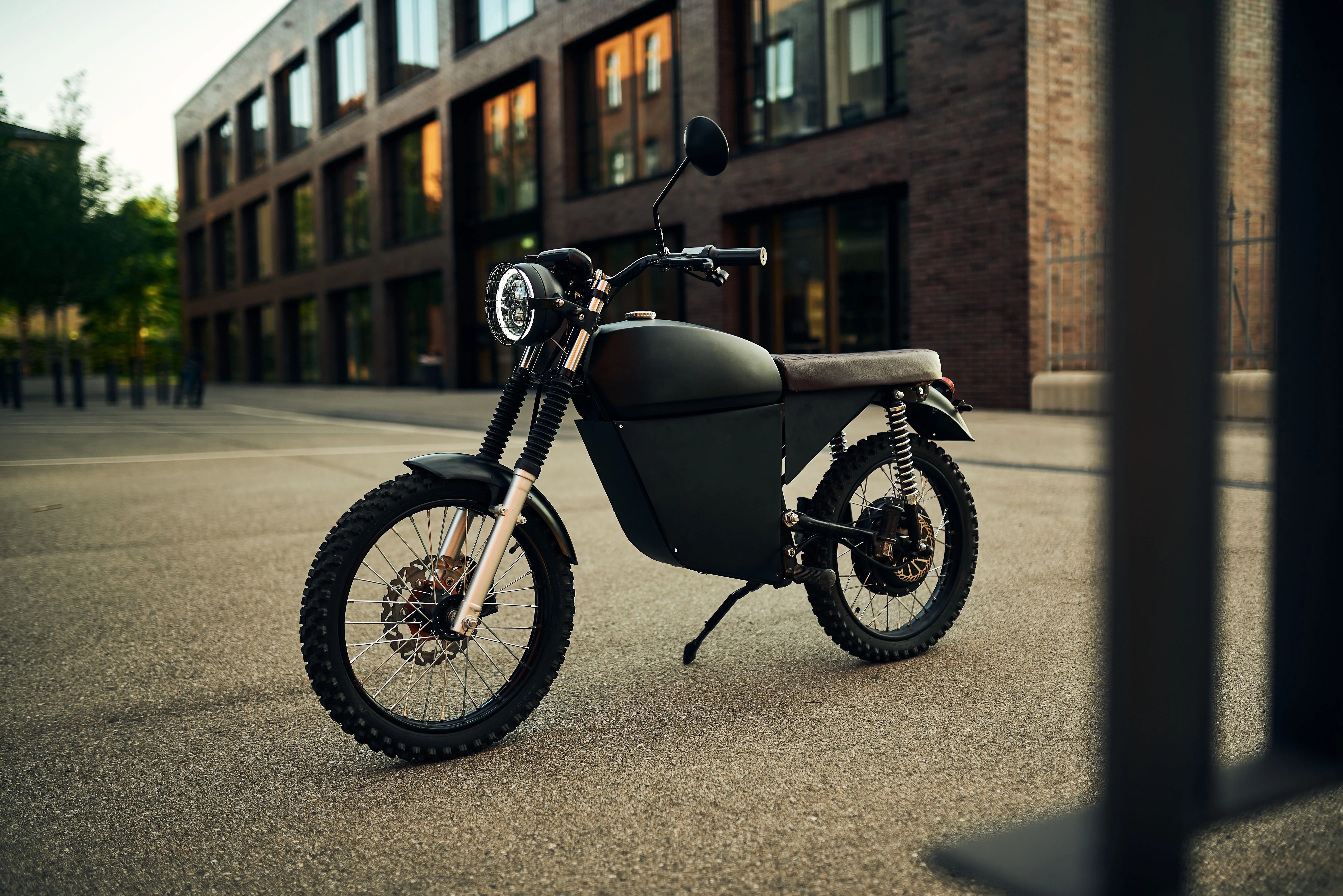 the blacktea moped electric motorcycle