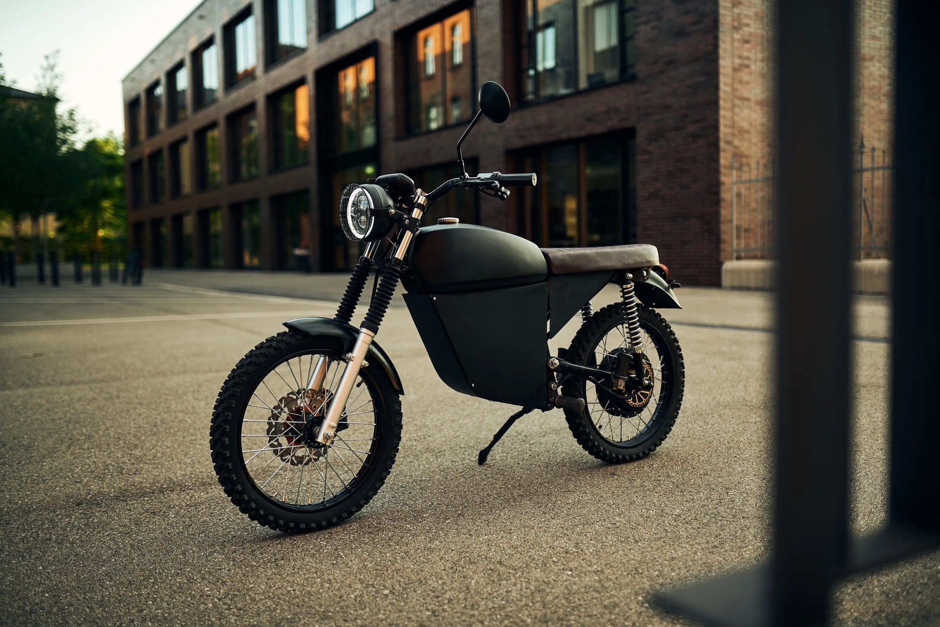 the blacktea moped electric motorcycle