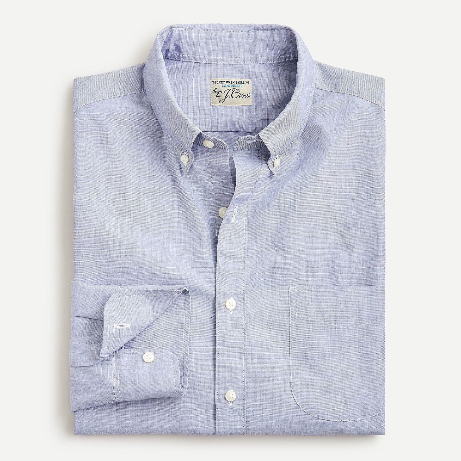 blue button up shirt