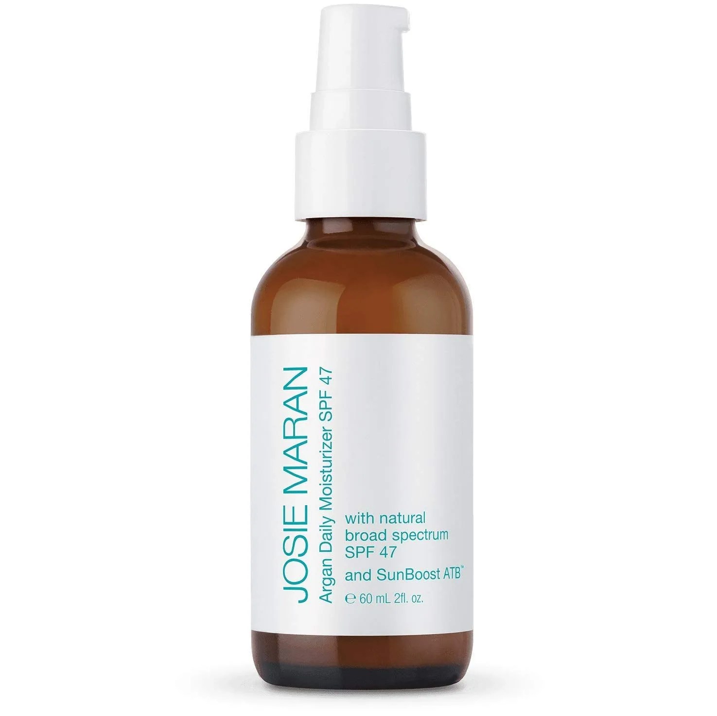 brown bottle with white label of moisturizer
