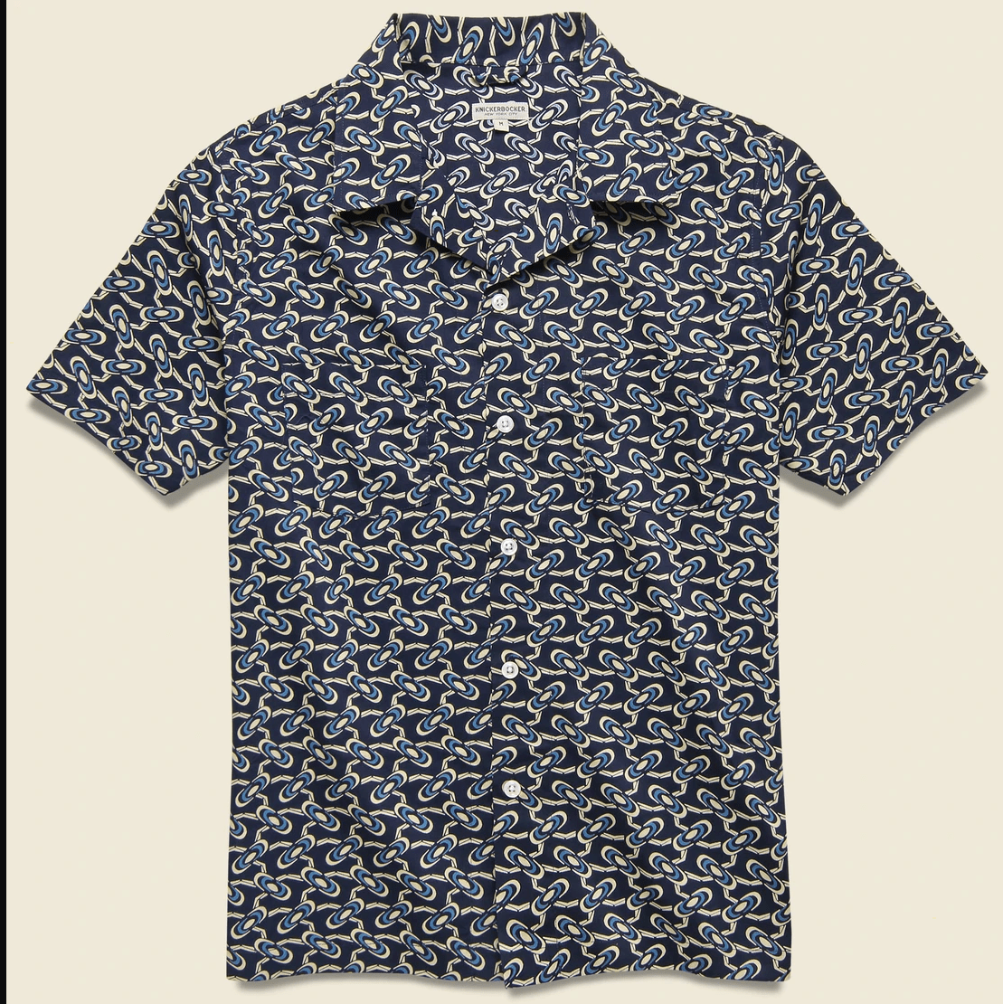 blue printed shirt