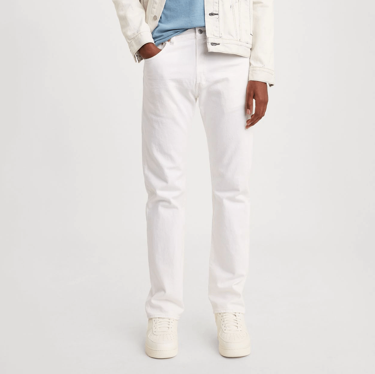 white jeans