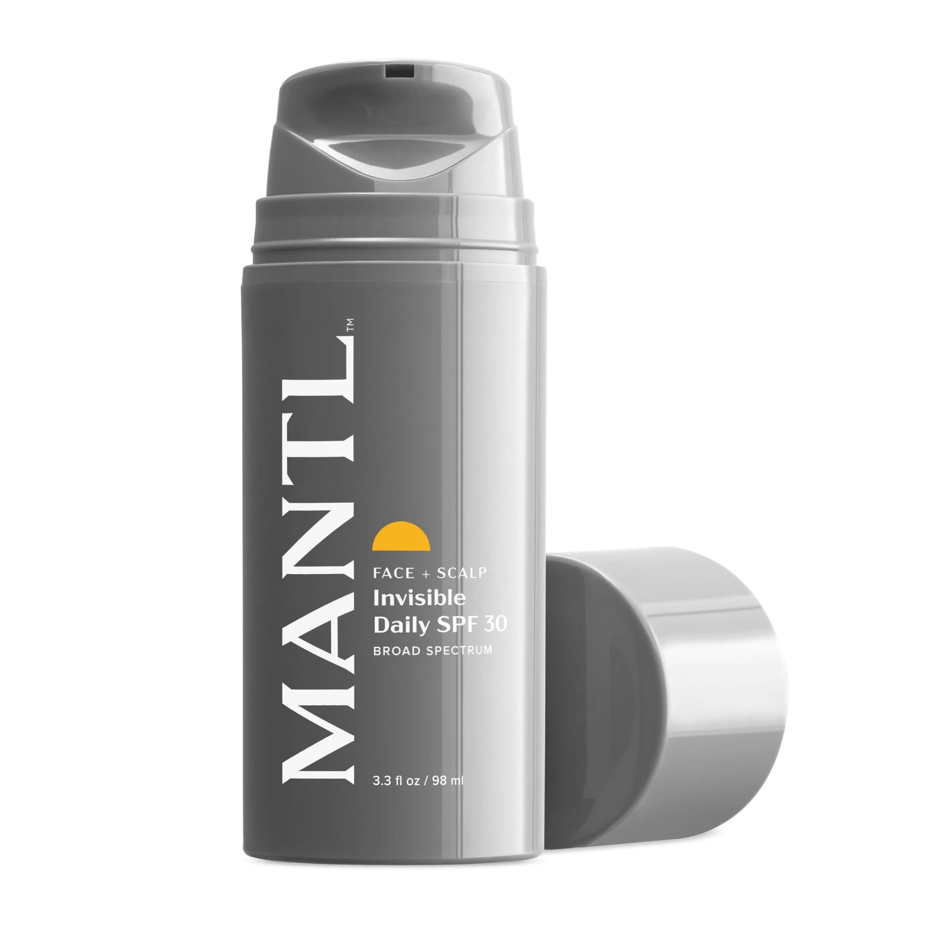 grey bottle of face moisturizer