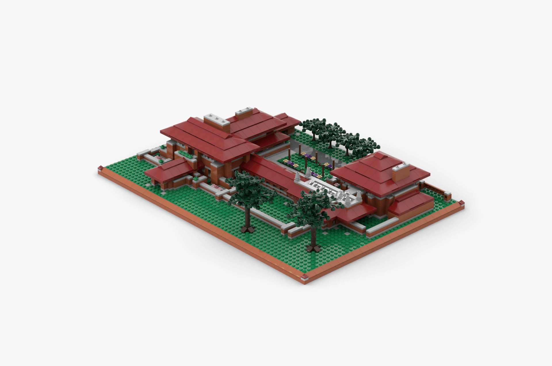 a plastic block model of the darwin d martin house