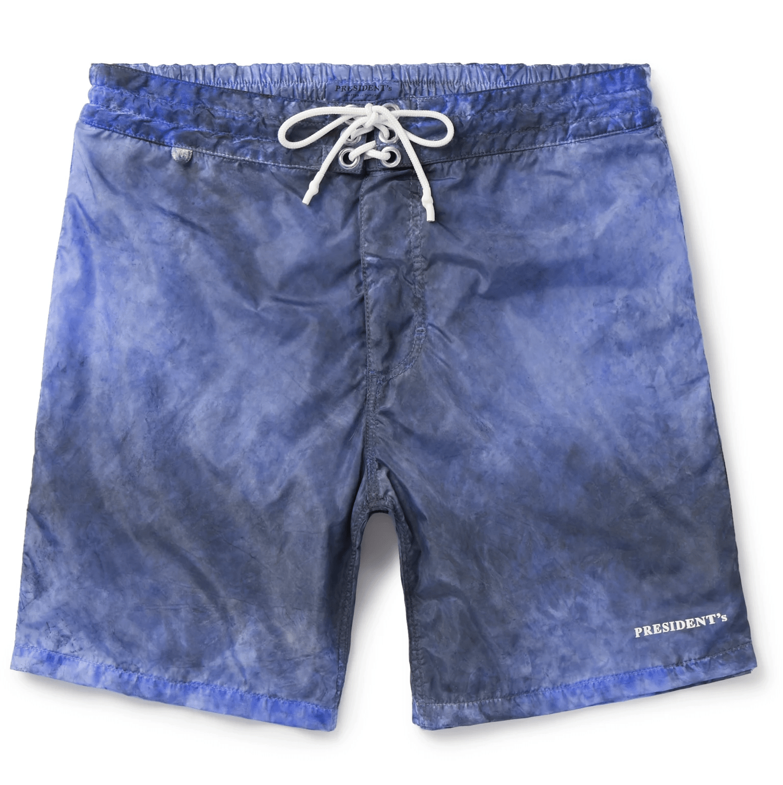 blue tie dye shorts
