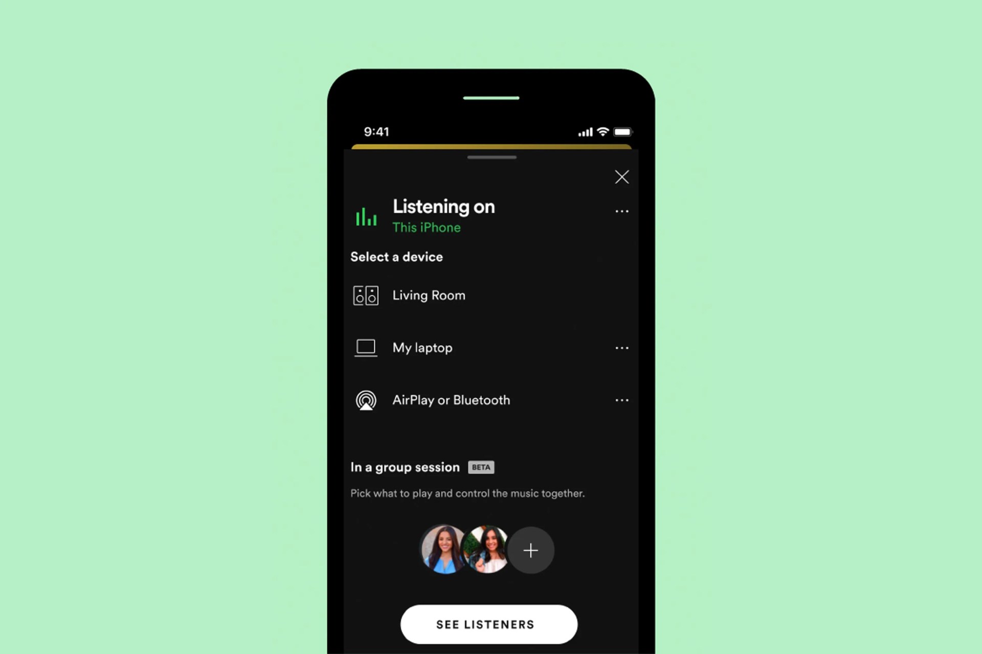 spotify group session