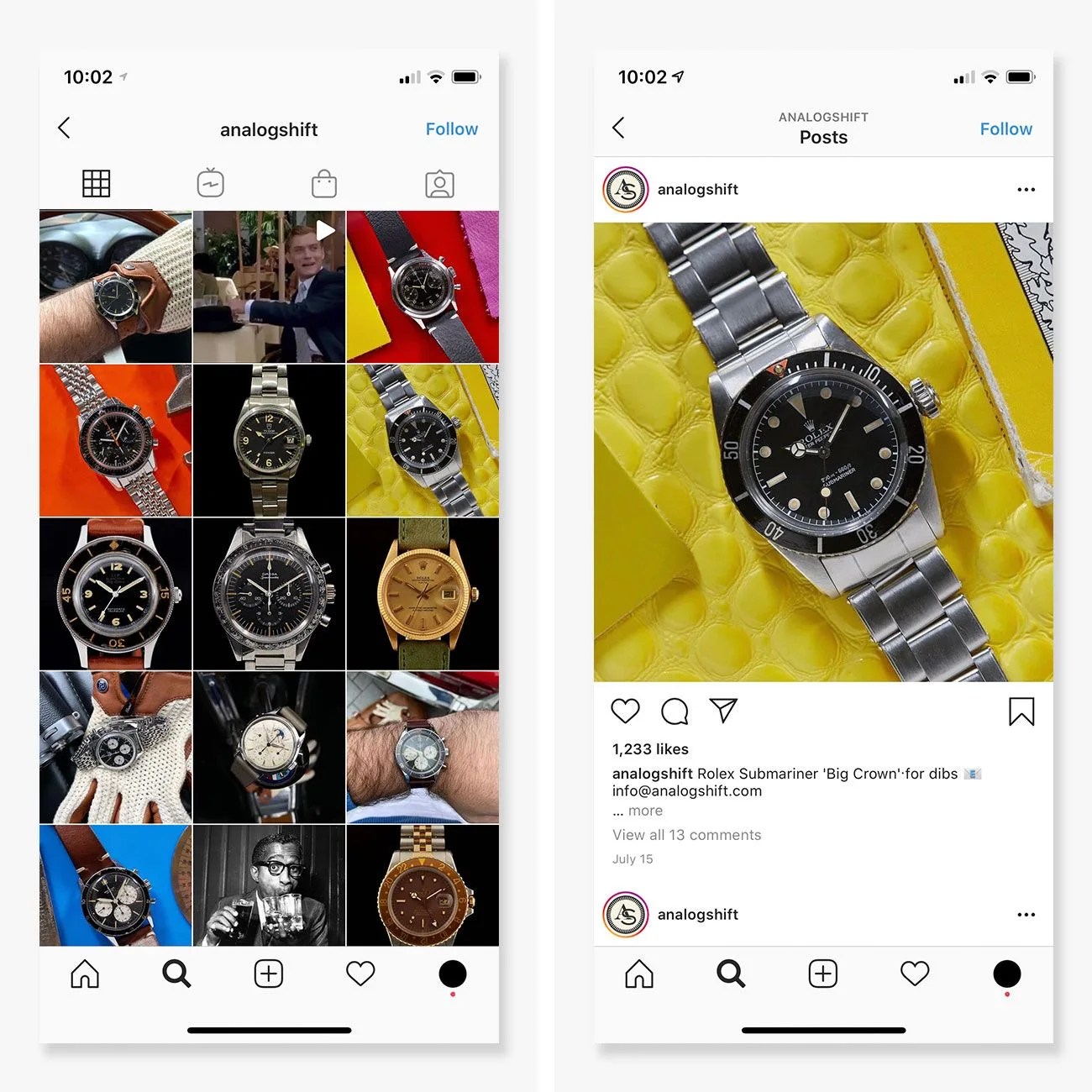 instagram analog shift