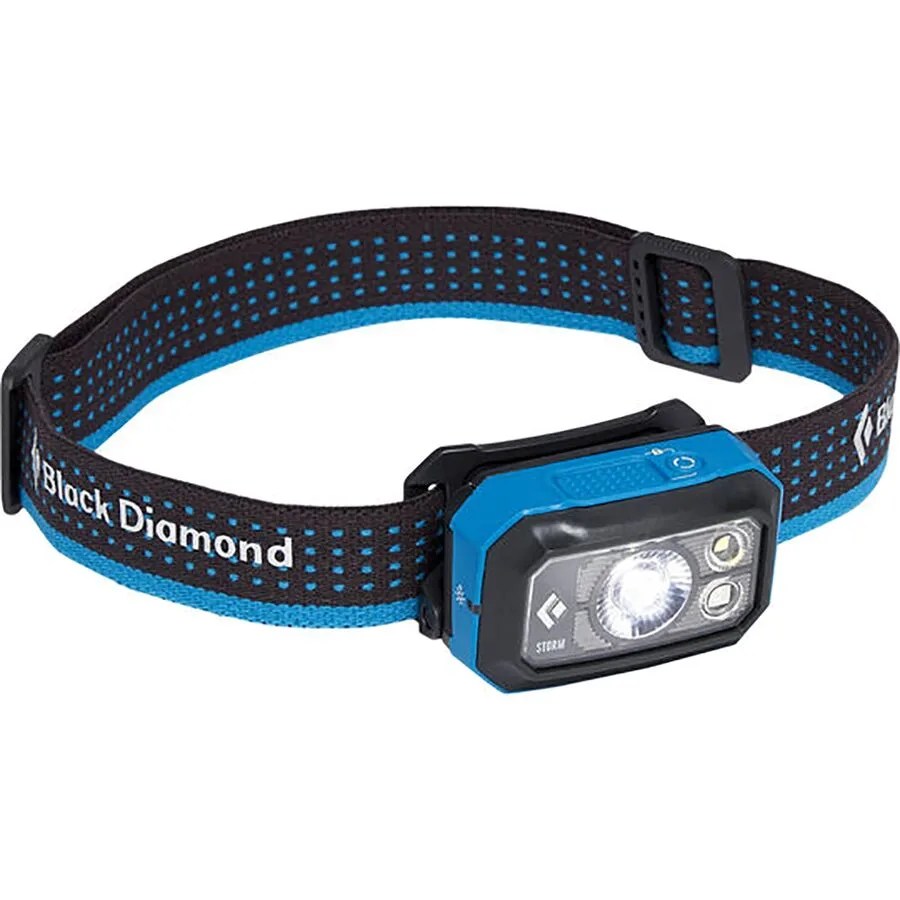 a blue and black headlamp