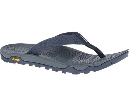 A blue sandal on a white background.
