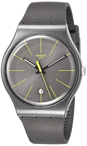 Swatch Essentials Quartz Silicone Strap, Black, 19 Casual Watch