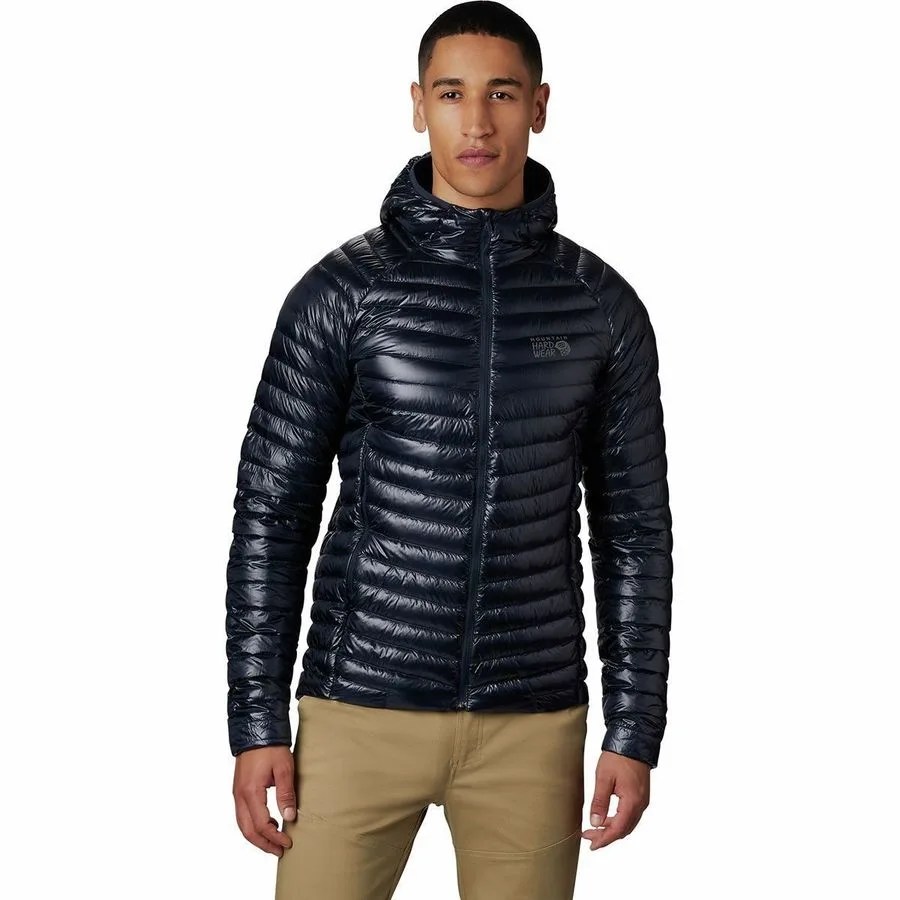 a man wearing a black down jacket