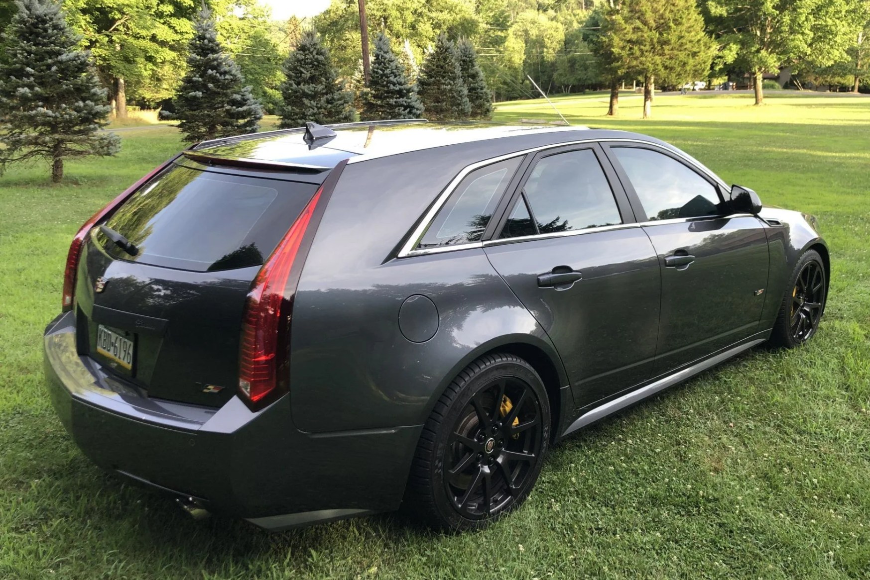 cadillac cts v wagon in gray