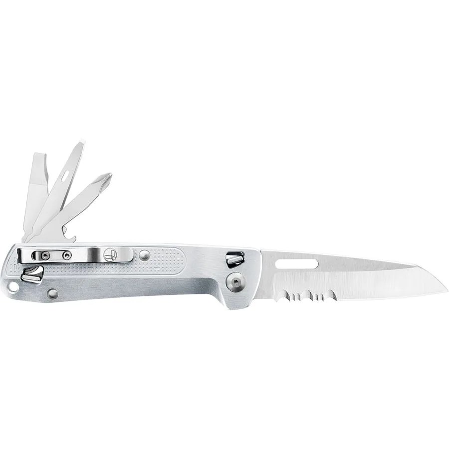a knife with other tools coming out of its handle