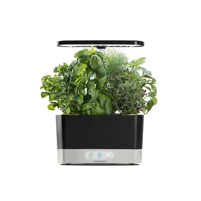 An indoor garden kit on a white background.