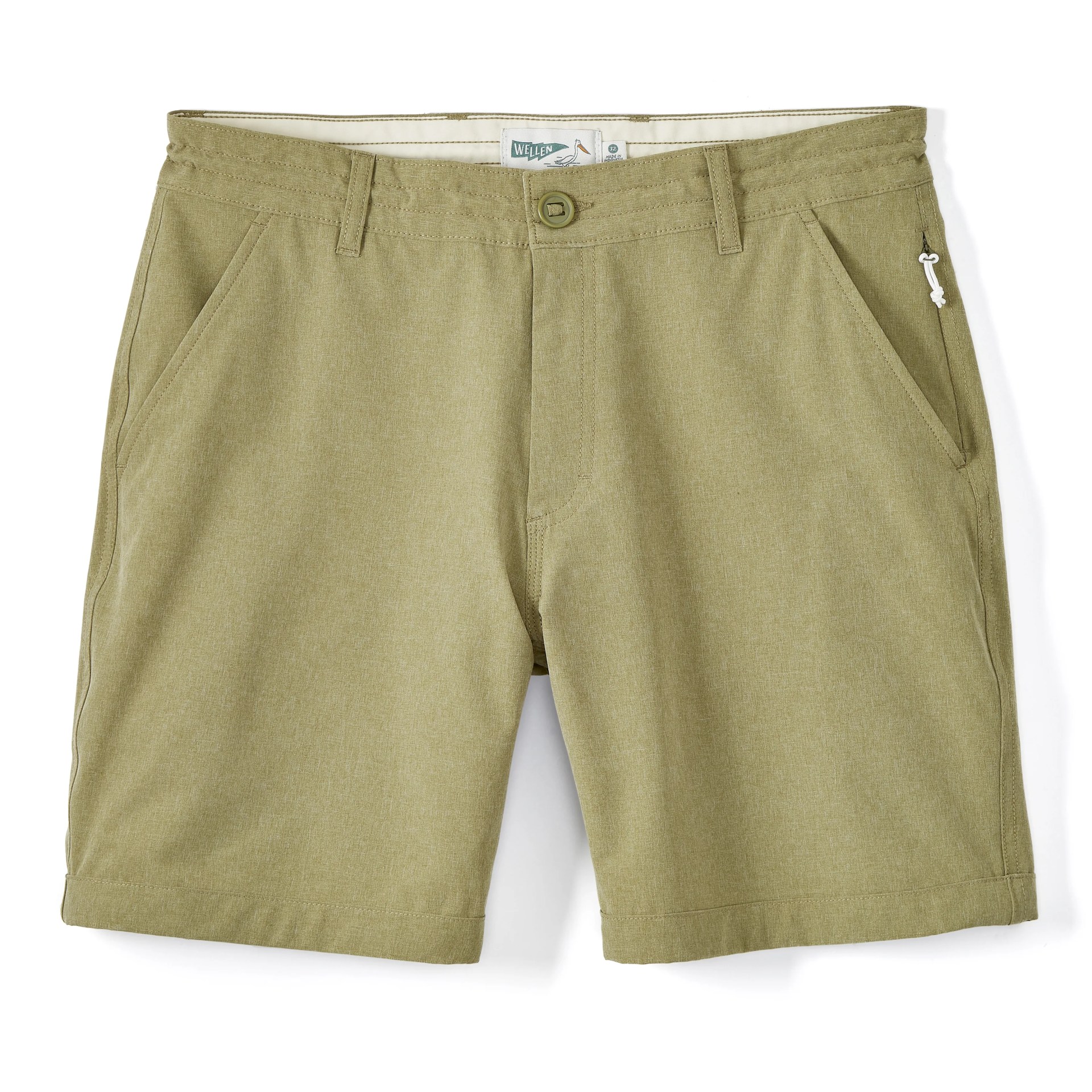 Mens flat front short