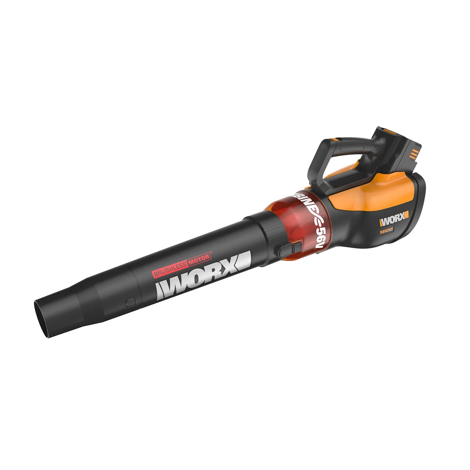A leaf blower on a white background.