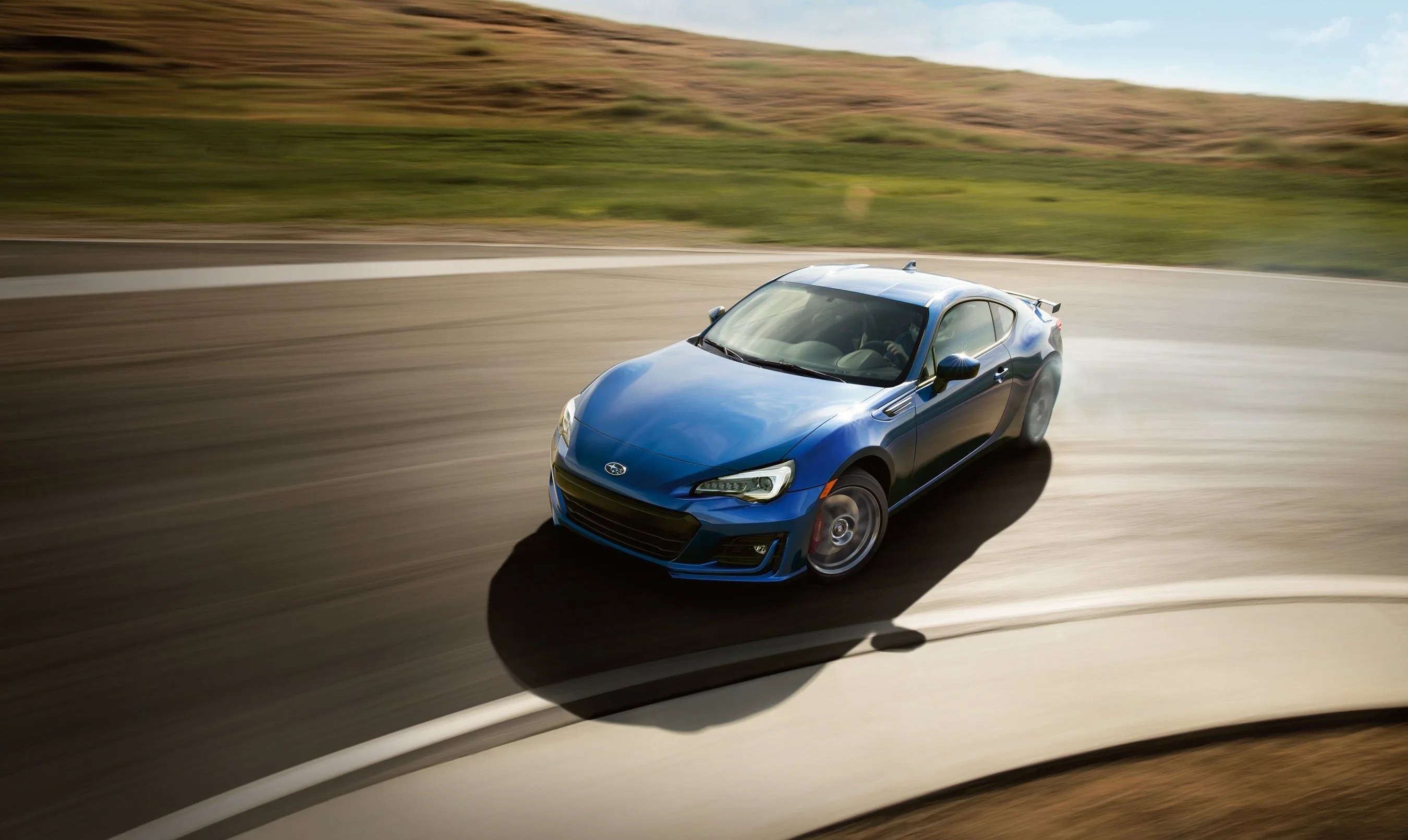the 2020 subaru brz drifting