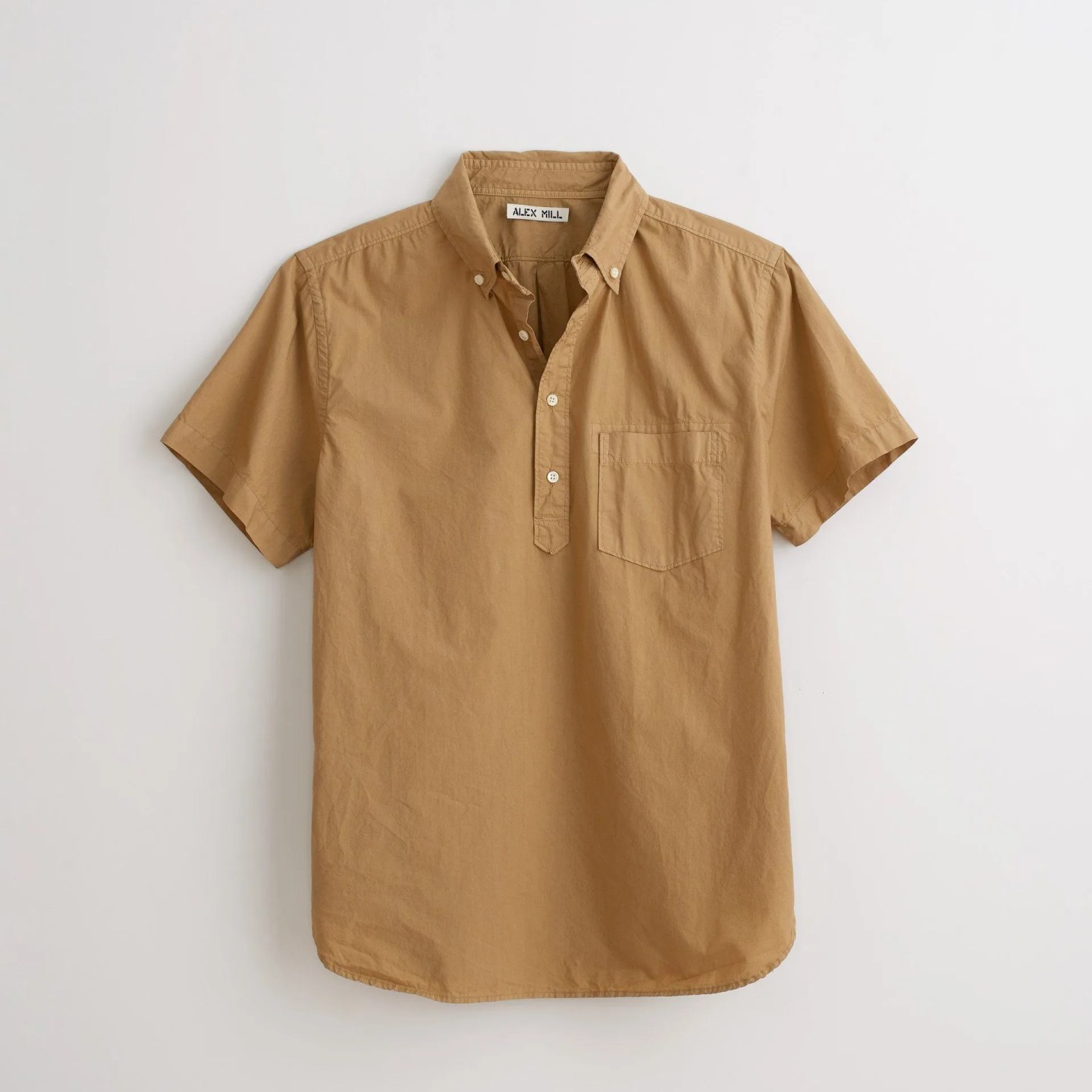khaki popover shirt