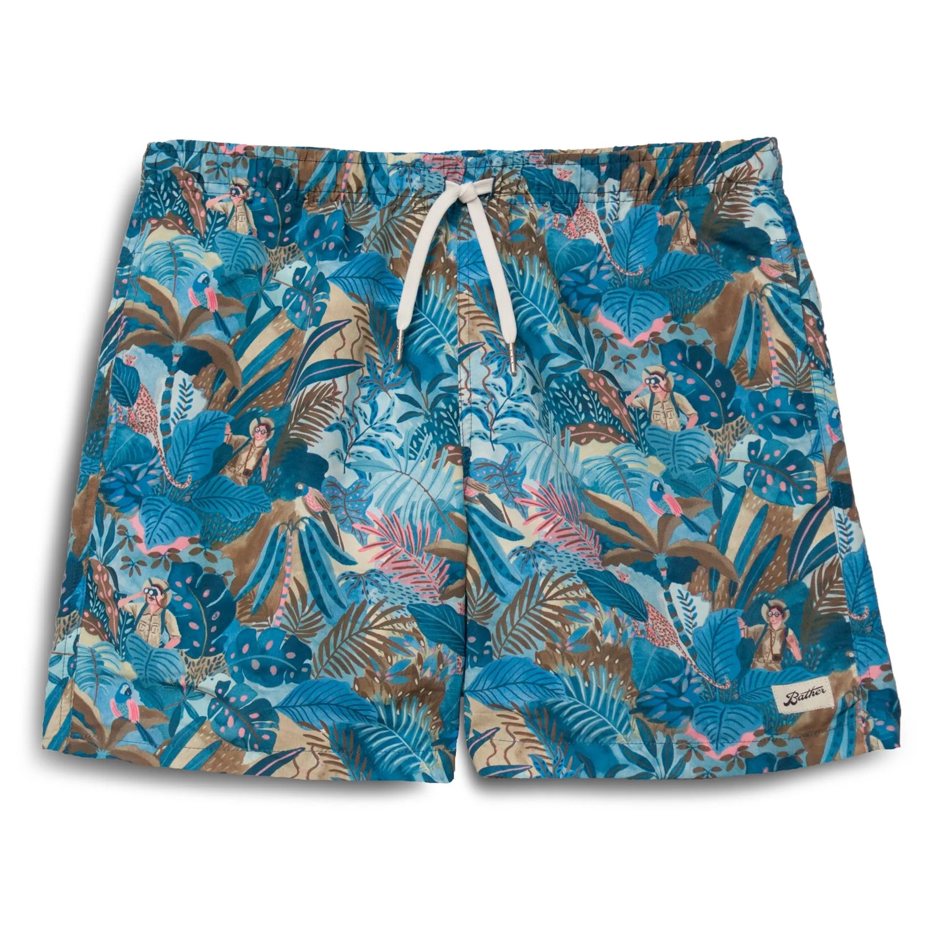 floral print swim trunks