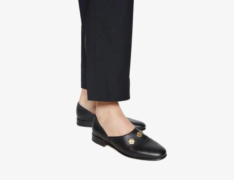 black shoes on model