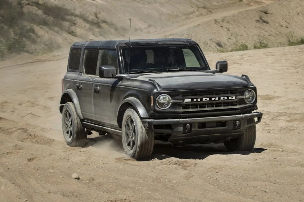 ford bronco on sand