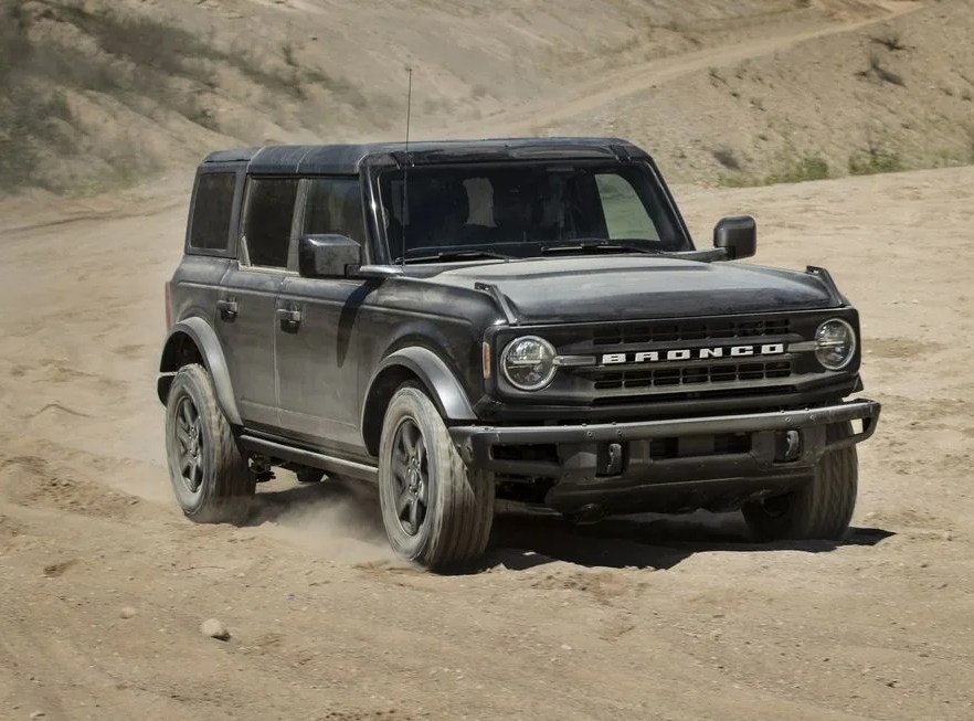 ford bronco on sand