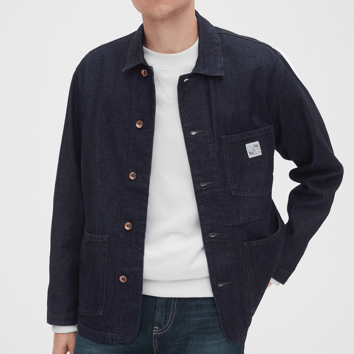 denim chore coat