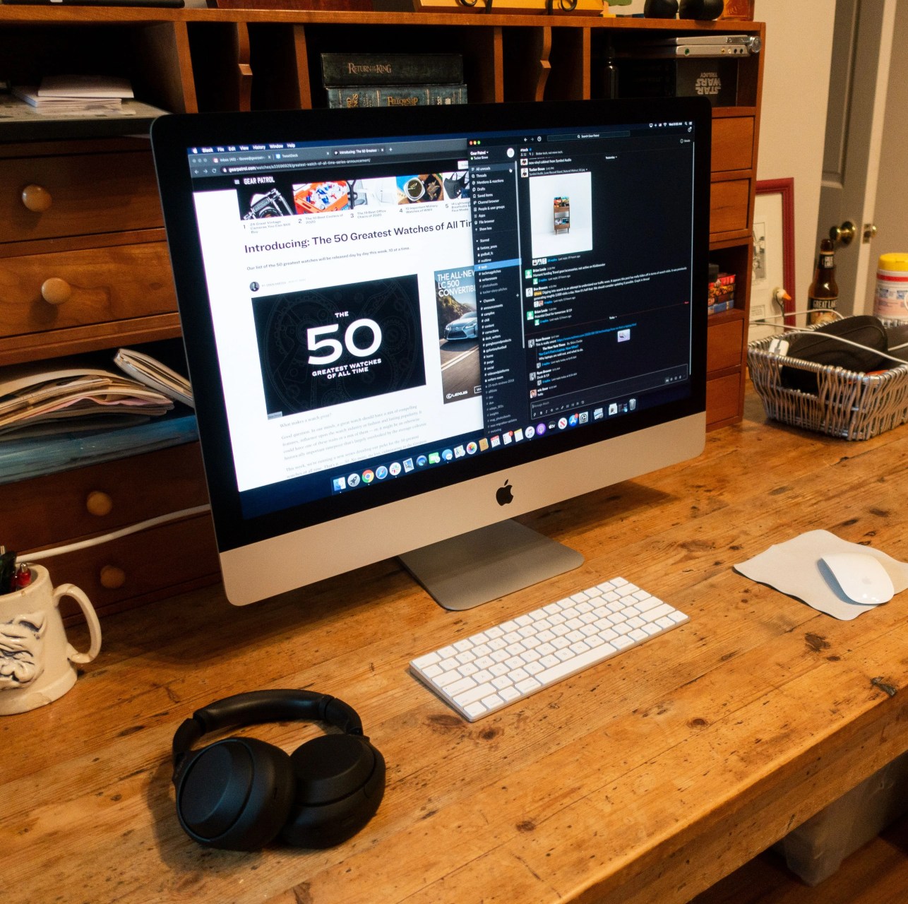 2020 imac on desk