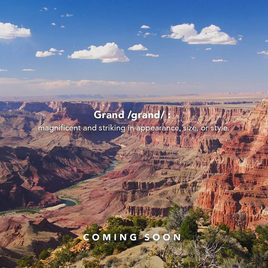grand canyon with jeep text