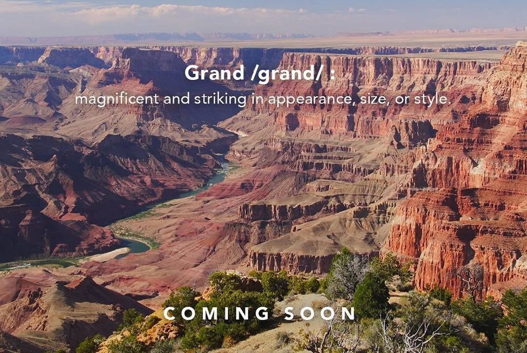grand canyon with jeep text
