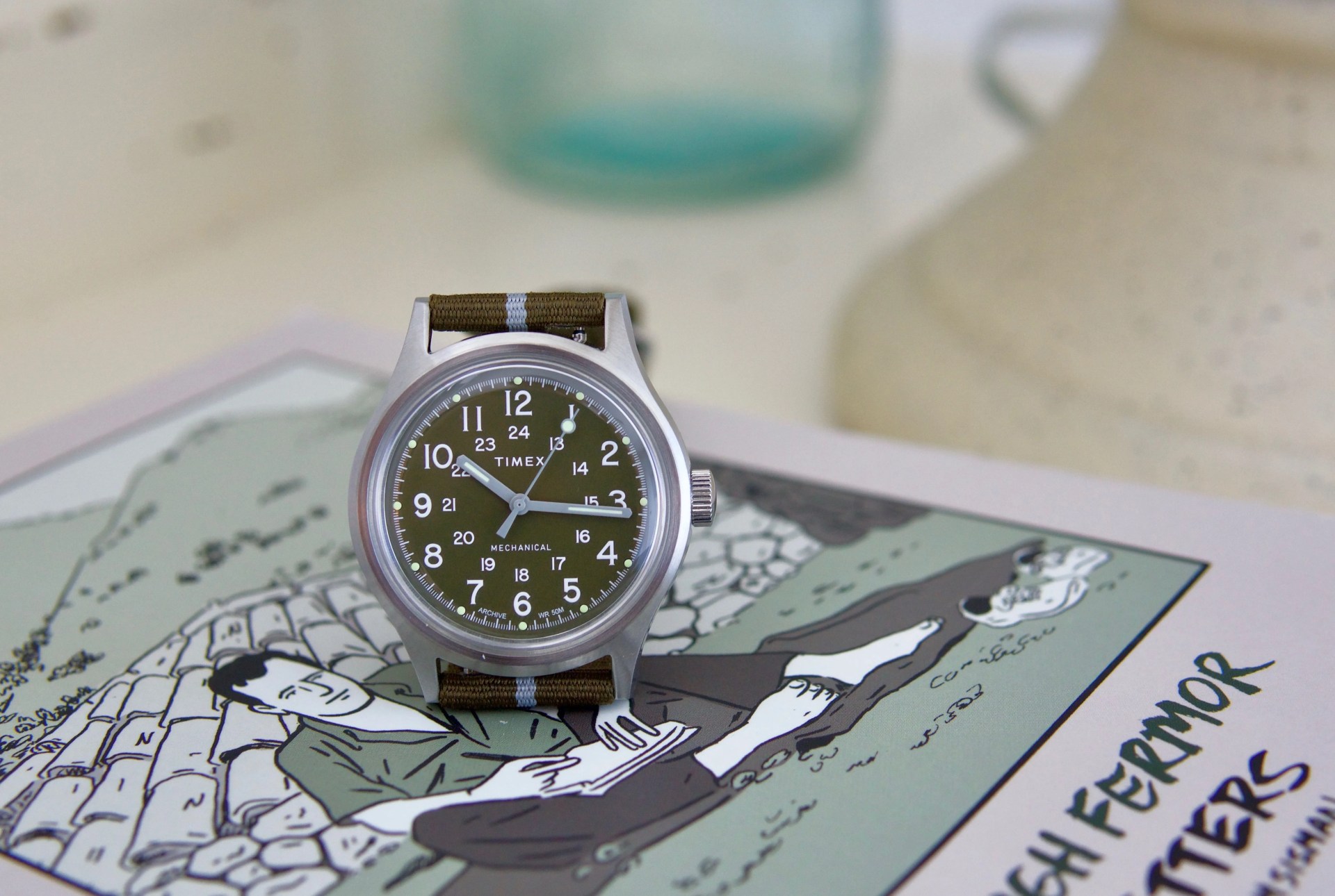timex mk1 mechanical on book