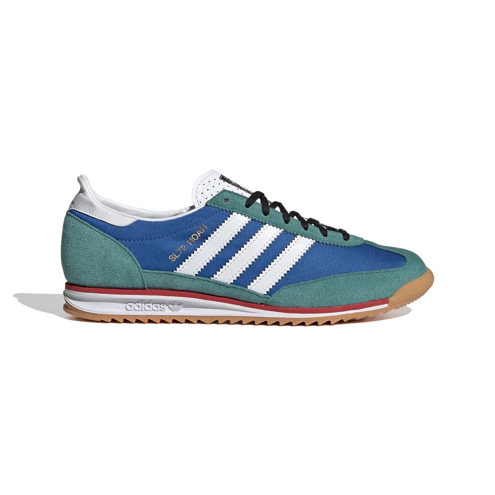 blue and green sneakers