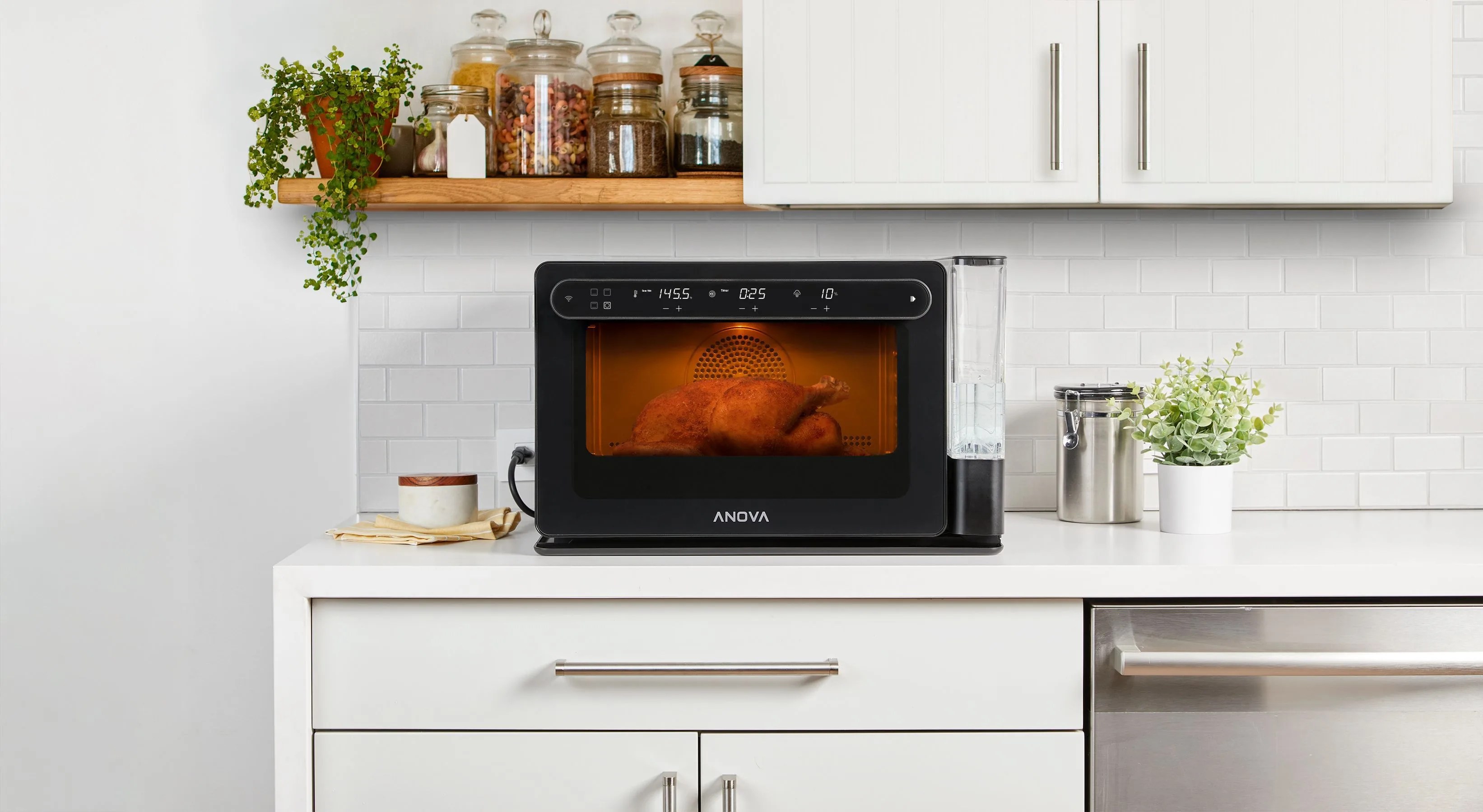 black countertop oven
