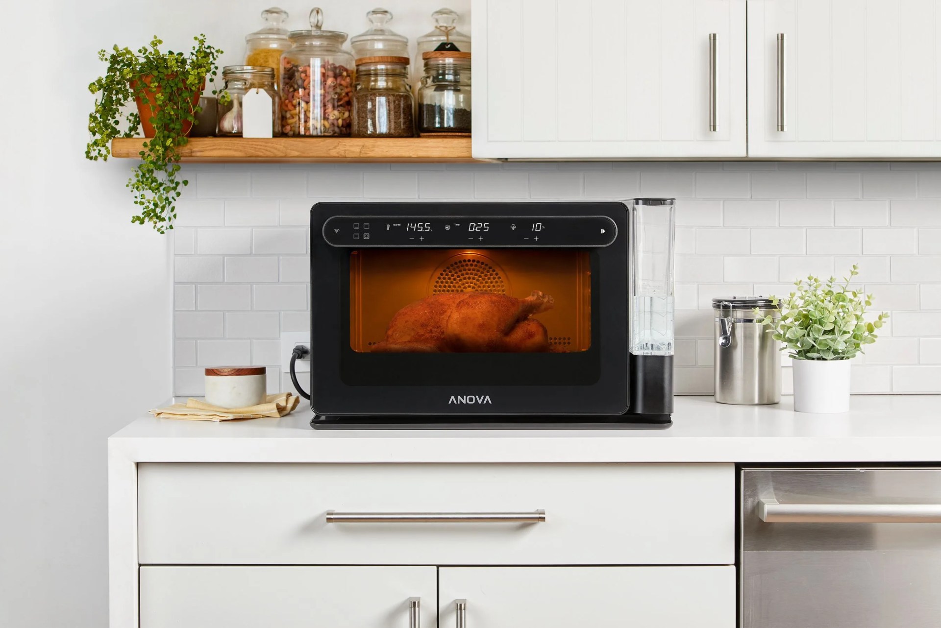 black countertop oven