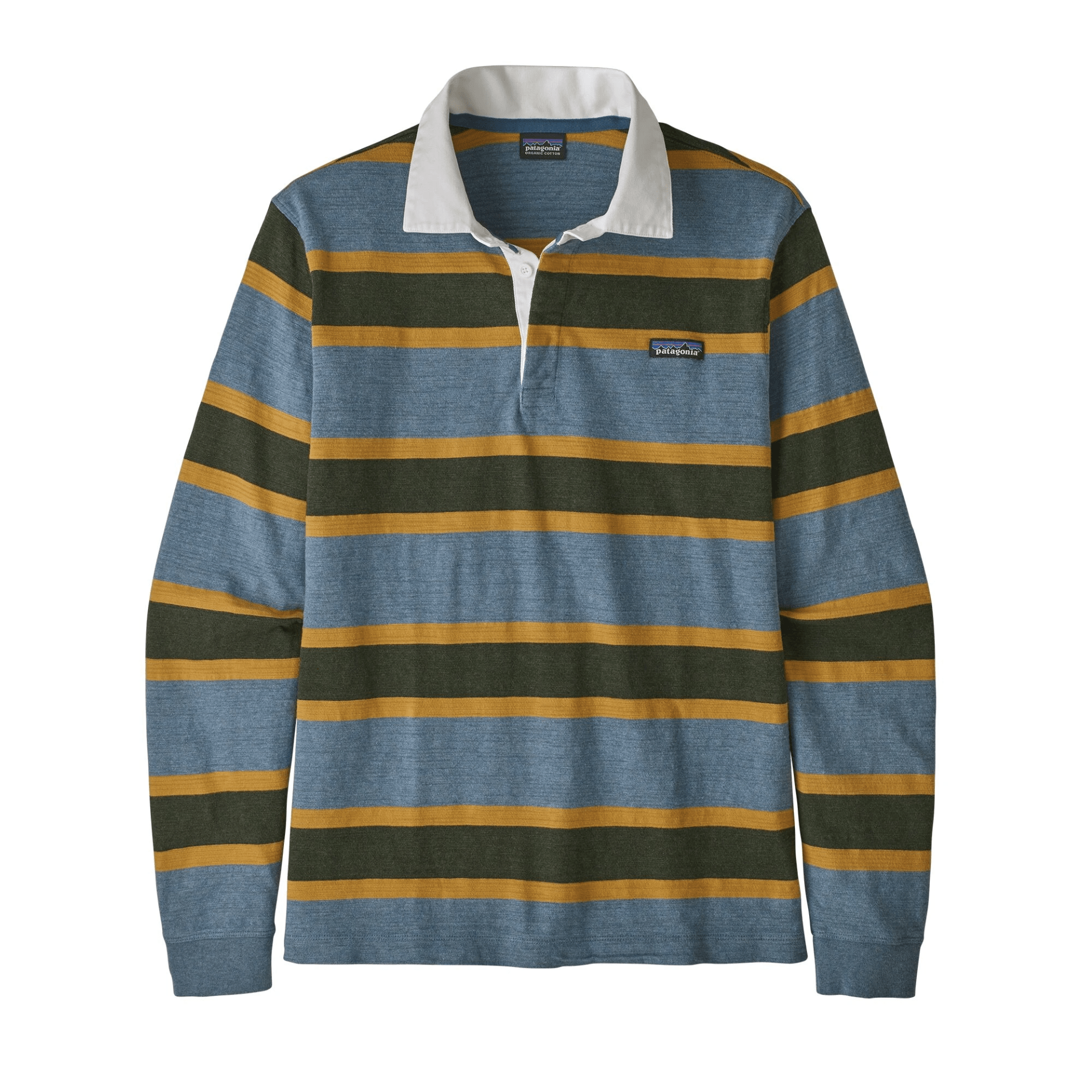 blue and green striped shirt