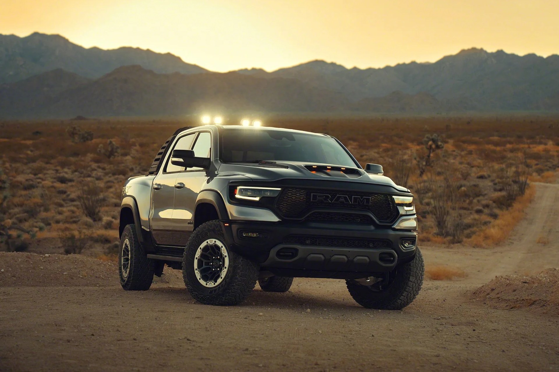 2021 ram 1500 trx front 34