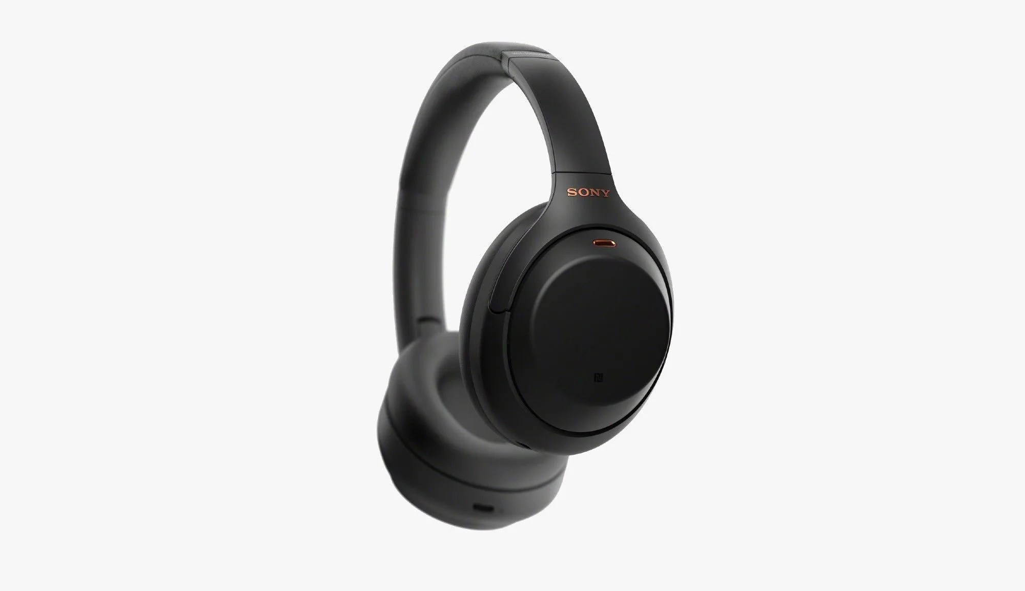 a pair of black sony 1000xm4 headphones