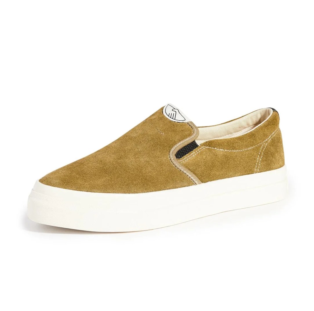 olive green suede sneakers