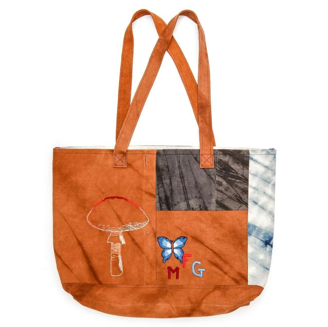 orange tote bag