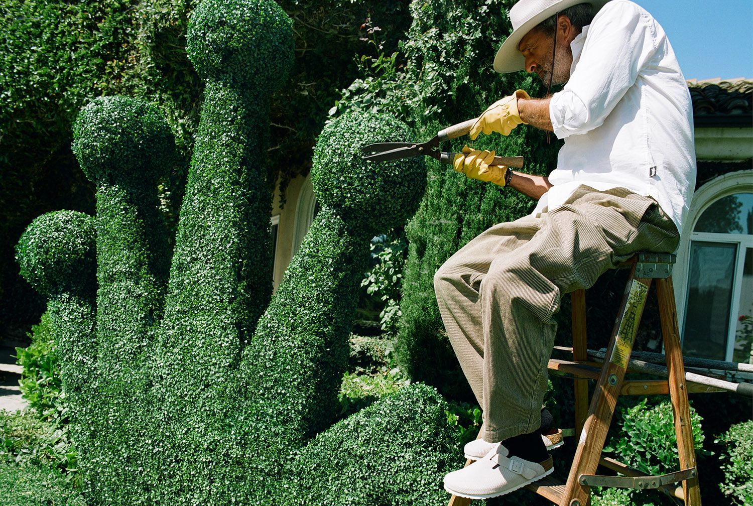 man gardening