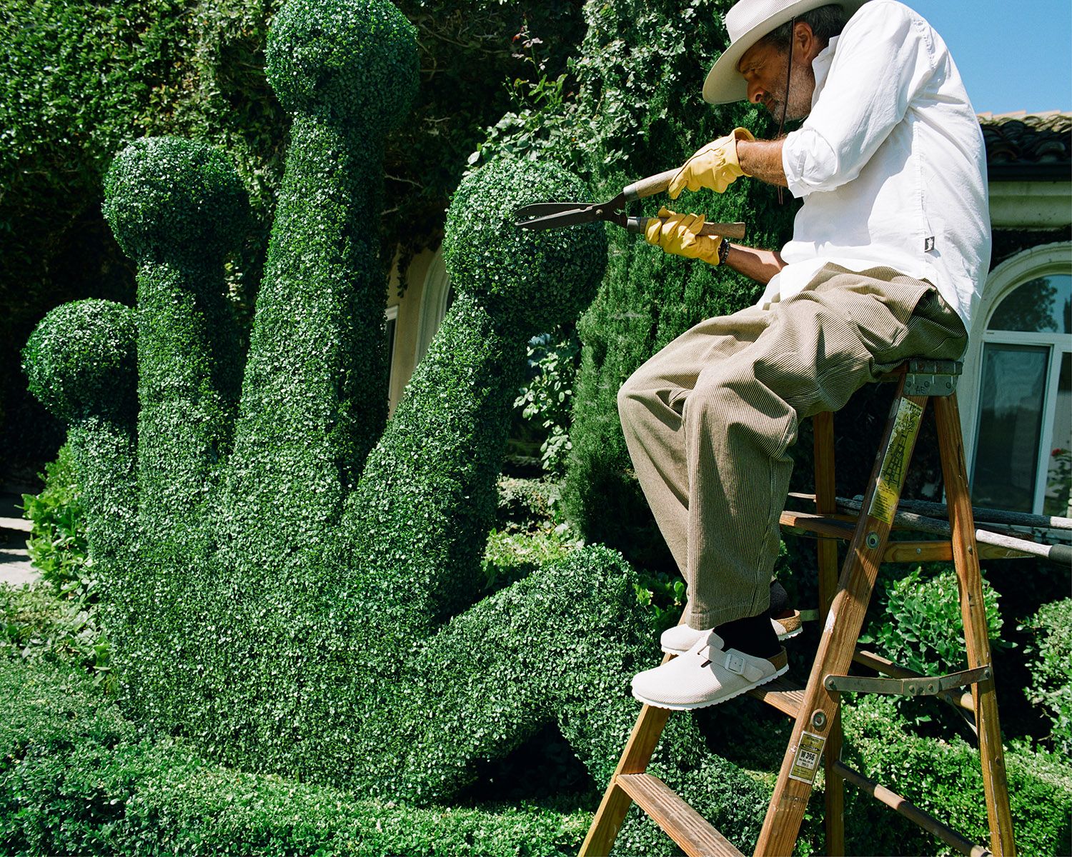 man gardening