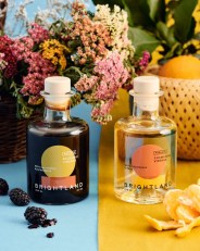 two bottles of vinegar