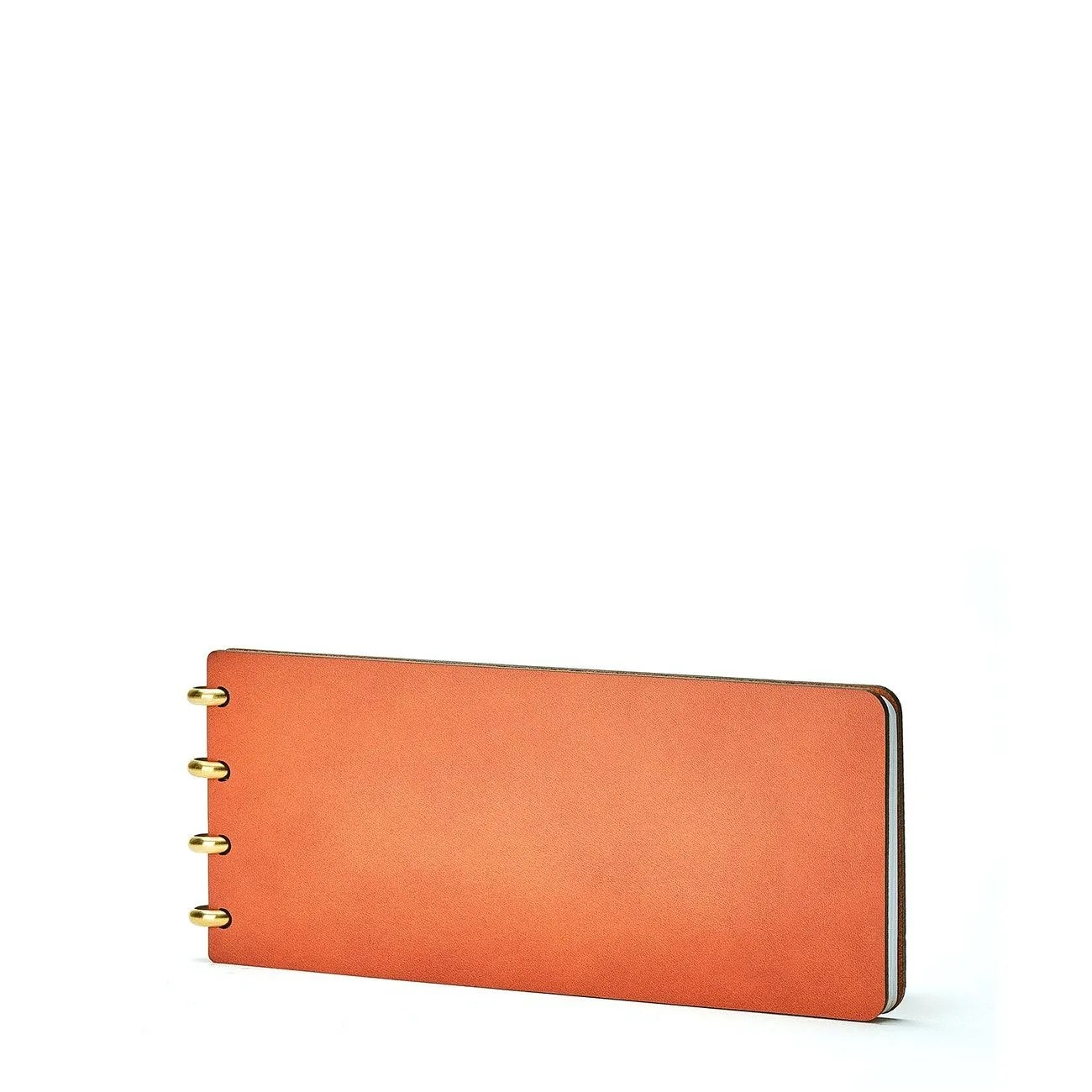 grovemade slim leather notebook with spiral