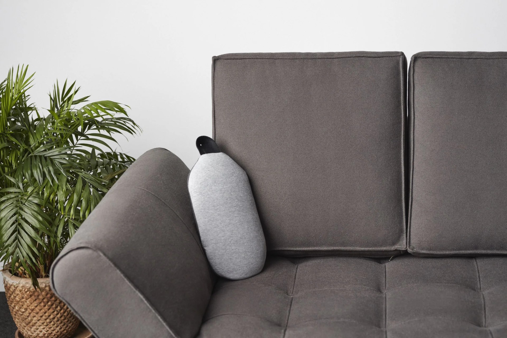 ostrichpillow heatbag on a couch