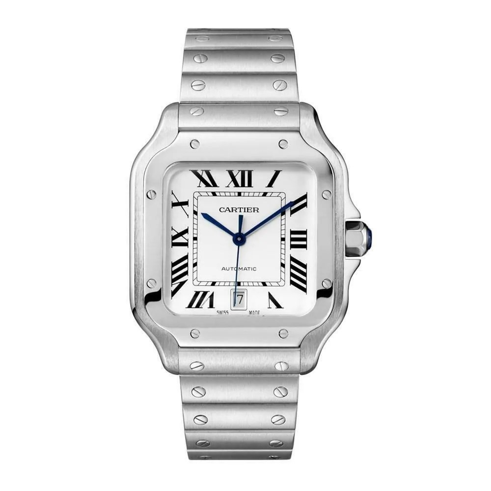 square sport watch on bracelet