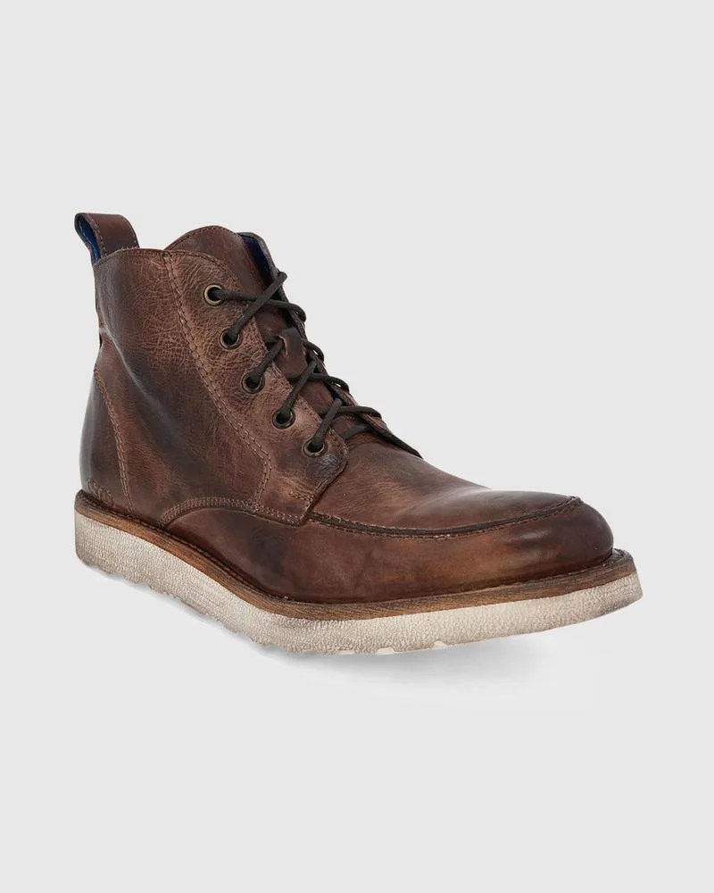 a brown leather boot