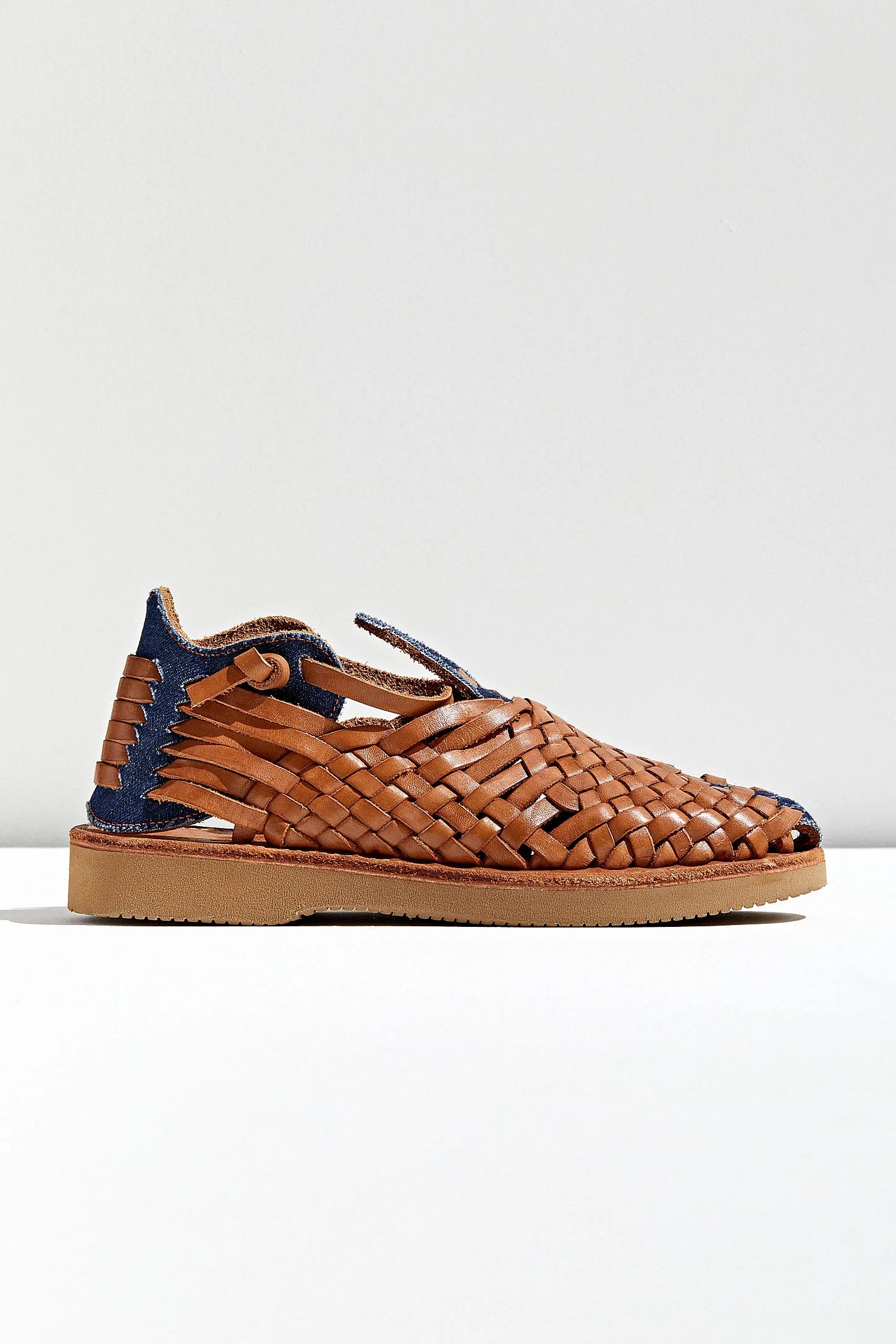 woven leather sandals
