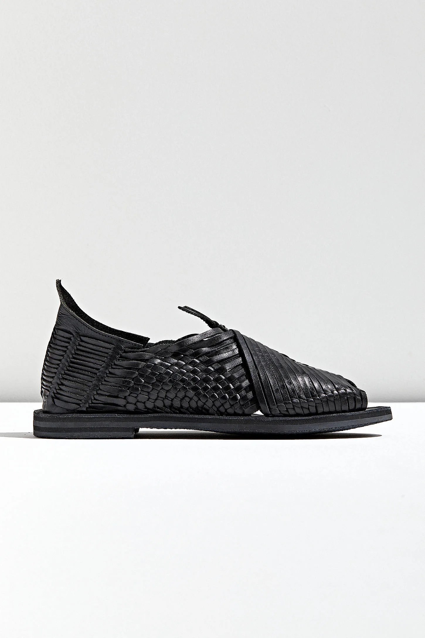 woven leather sandal