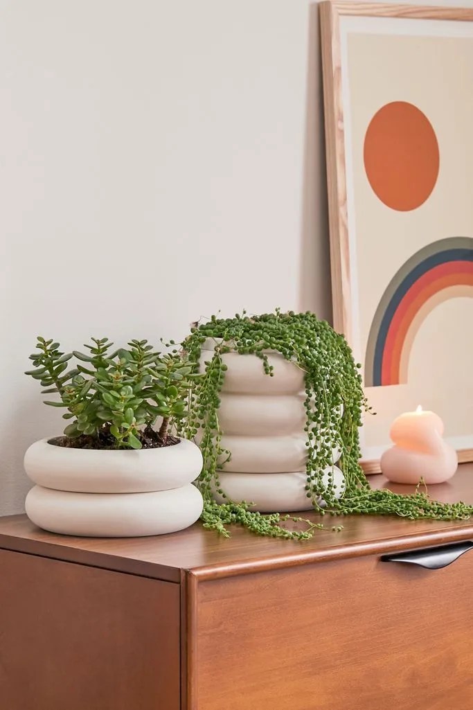 two areaware planters