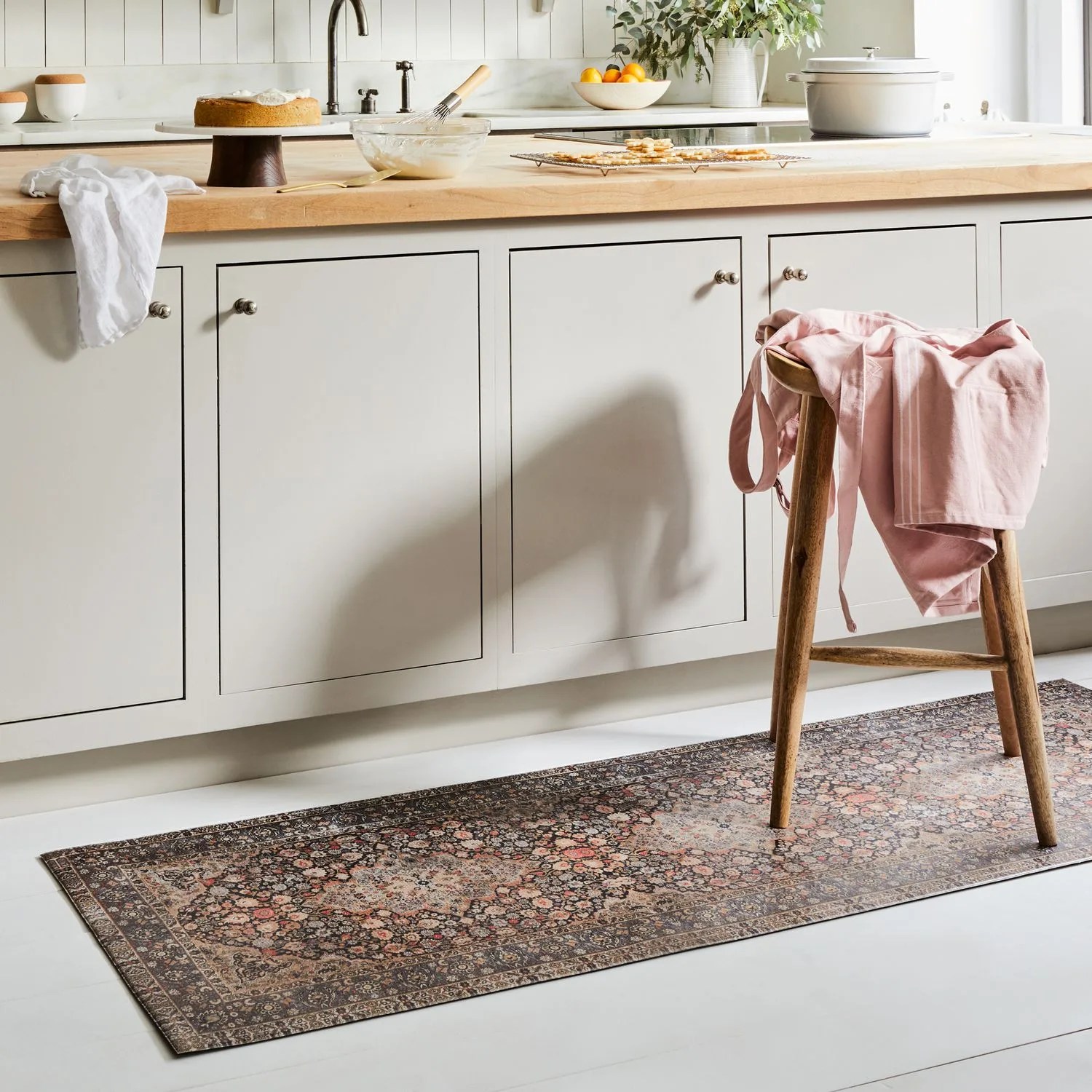 persian-style vinyl rug